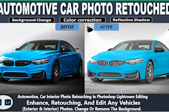 car photo image  retouching editing,vehicle enhancement,car background removal