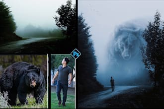 do any photo manipulation, compositing and any kind of editing in photoshop