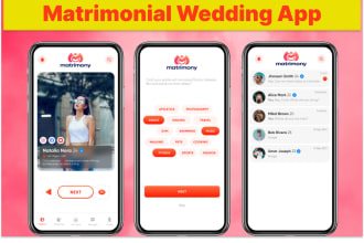develop matrimonial wedding app with laravel admin panel
