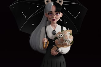 sculpt retopology stylized 3d characters blender