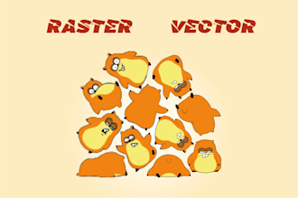 vector trace and vectorise logo