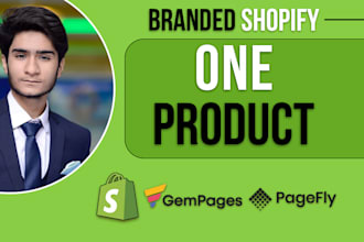 create a branded one product shopify dropshipping store
