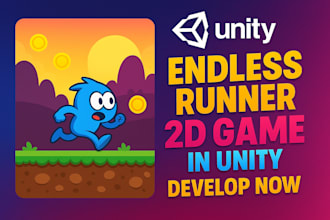 develop endless runner 2d game in unity