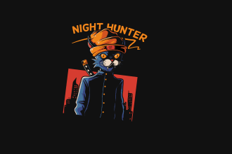 design high quality digital ninja cat mascot  logo with express delivery