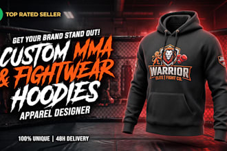 design custom bjj and MMA brand hoodies for your gym