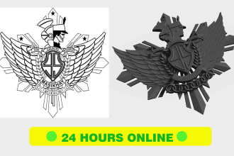 create any kind of 2d 3d design cnc design in stl file 3d relief