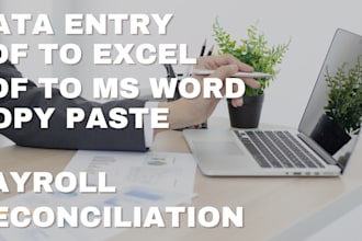 provide data entry payroll processing warehouse and supply chain management