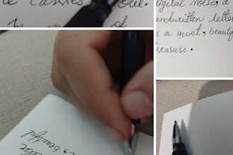 do creative handwriting and cursive notes