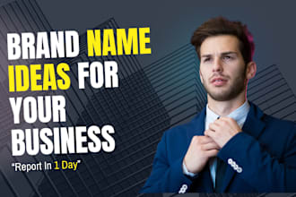 suggest 20 catchy brand name ideas with domain availability report