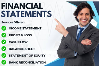make cash flow, income statement, profit and loss, balance sheet as per ifrs