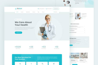 do landing page UI UX design, figma design, website ui, website design in figma