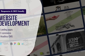 build a responsive and SEO friendly website with modern tech stack