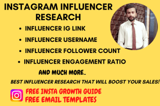 research and find the best instagram influencers for influencer marketing