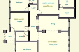 draw architectural 2d floor plan