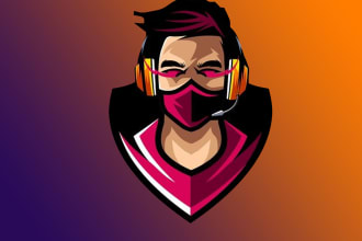 design original hip hop mascot logo with my creative thinking