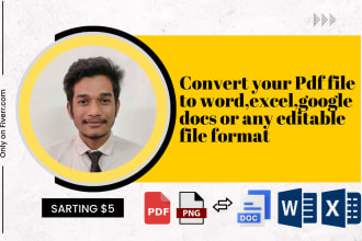 convert pdf to word, pdf to excel, handwriting to word