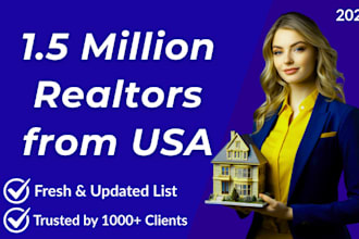 provide active real estate agent, realtor email list