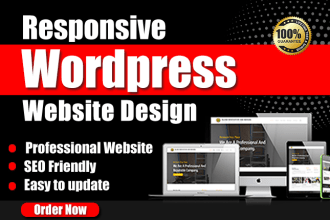 design a unique and responsive wordpress website