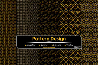 design trendy seamless pattern fabric, textile or clothing