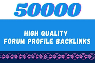 do 500 high authority dofollow forum profile, backlinks