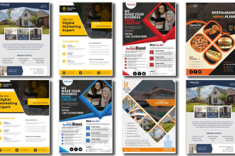 design flyer brochure and marketing material within 24 hours