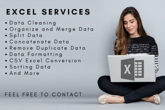 clean, separate, merge, or sort data in ms excel or CSV