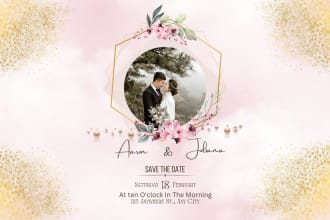 design unique wedding invitation card, save the date, birthday invitation cards