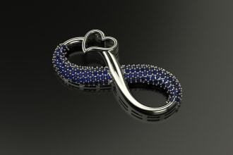 do custom jewellery cad design for 3d printing and rendering