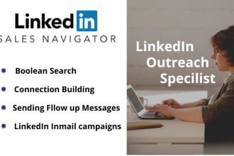 be linkedin outreach expert send connections, followups,replies