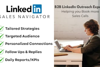 b2b linkedin outreach expert, connect, followup, and reply