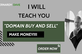 teach you how to start, begin to earn money buying and selling domain names