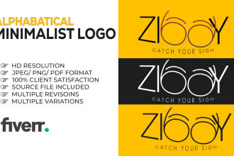 design creative alphabet logo or name initial