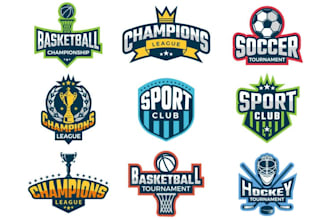 design creative sports logo with express delivery