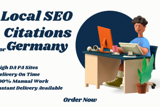 do german local SEO citations and directory submissions for 3 pack map ranking