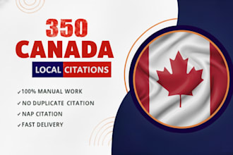 do 350 canada local citations local listing for gmb ranking