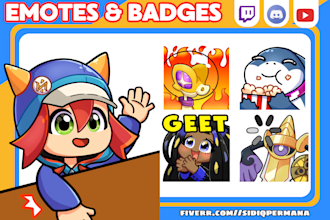 create twitch emotes, discord emoji and sub badges