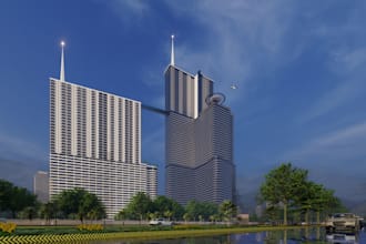 design highrise buildings with realistic rendering