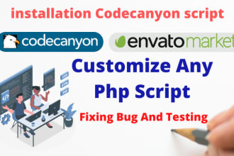 install any codecanyon script, any customization you need in laravel, PHP script