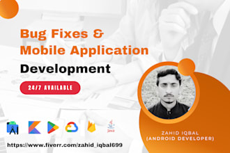 fix bugs and develop android apps in android studio