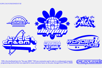 create custom y2k logo creation for you