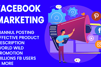 do facebook page promotion and marketing for organic growth in USA, UK , canada