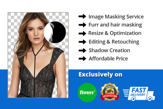 do photoshop image masking services for hair masking, and transparent masking