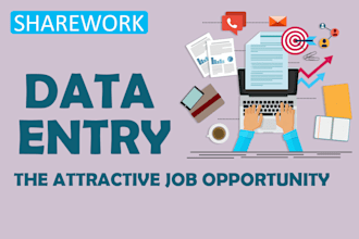 do data entry on excel, web research and copy paste on excel sheets