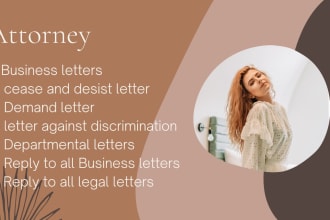 draft in 24h cease and desist ,demand,business letters