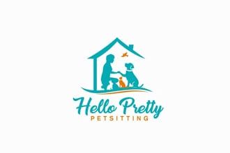 design hello pretty perfect worthy logo