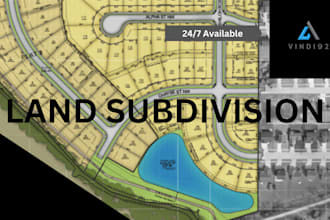 do land subdivision plan given details for your land