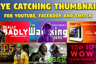 design a viral gaming youtube thumbnail for you