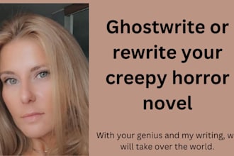 ghostwrite or rewrite creepy horror story horror novel