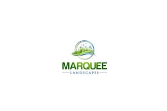 design modern unique marquee landcapes logo