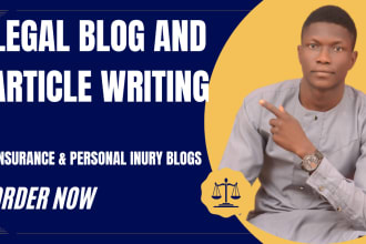 write informative and engaging legal content for your blog or websites
